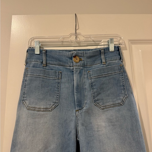 MOTHER Light Blue Flare Jeans - Picture 2 of 3